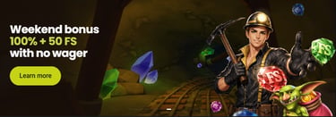 Twindor Casino – Weekend 100% bonus + 50 wager-free free spins