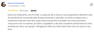 depoimento para dr klifer