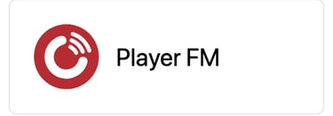 a player fm logo on a white background