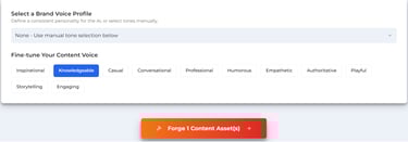 screenshot - content forging style of voice