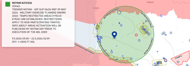 NOTAM pavyzdys