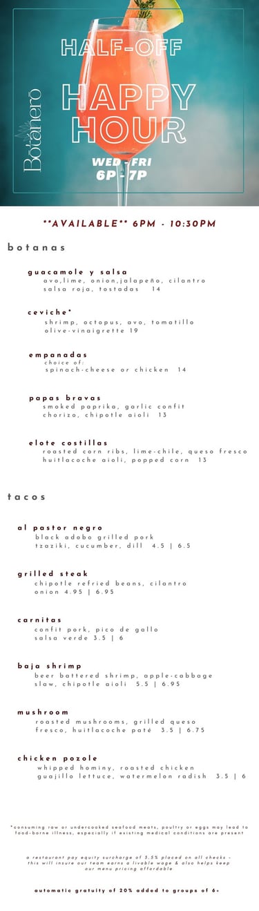 TACO TUESDAY - HAPPY HOUR