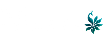 Logo Nìllia con scritta e simbolo stilizzato di pavone e fiore di loto