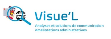 Logo entreprise Visue'L communication d'entreprises
