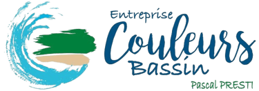 logo entreprise couleurs bassin, peintre certifié maître en couleur