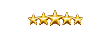 5 estrelas de avaliação de clientes