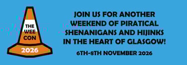 Join us for another weekend of piratical shenanigans in the heart of Glasgow!