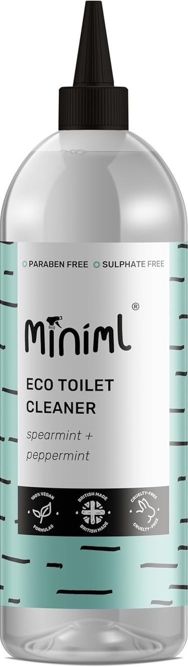 a bottle of mini toilet cleaner