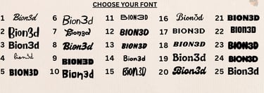 font list