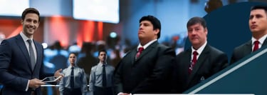 Personal de Andesegur realizando control de acceso y seguridad para eventos en Lima.