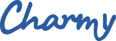 logotipo Charmy color azul
