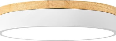 Minimalist White Ceiling Light Fixture for Kitchen Illumination