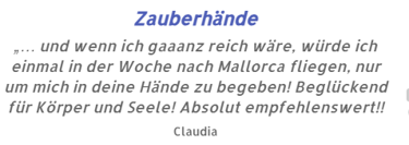 Bewertung von Claudia
