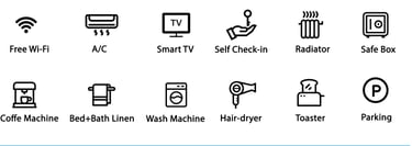 Studio Paolina vacation rental Rome- free wi-fi-A/C-Smart TV-Safe Box-Wash Machine-Hair dryer