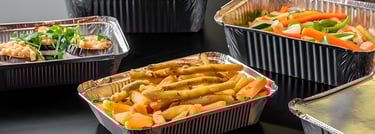 Mejores envases Take Away de aluminio para catering