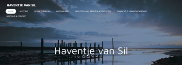 De Home-pagina van het Haventje van Sil