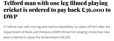 screenshot of a news article about what Shaun has experienced.