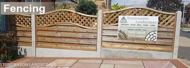 Curve Lattice Top Fence By Stonemason Landscapes Romford - Hornchurch - Brentwood - Upminster