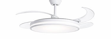 Ventilador silencioso de aspas retráctiles, de montaje fácil