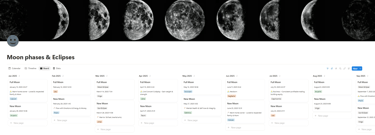 moon cycles