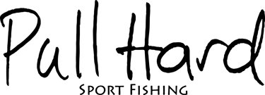 a logo for pull hard fishing