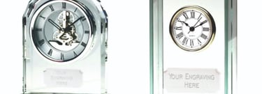 Glass Clocks for engraving