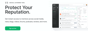 An advertisement from Brand24, saying, "Protect Your Reputation"