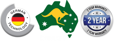 German and Australian design and engineering, and two-year warranty