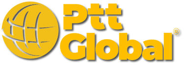 Logotipo de PttGolabal, marca especializada en soluciones PoC