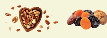 Nos paniers incluent une barquette de fruits coupés ou de fruits secs ou bien de tomates