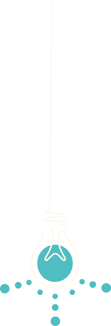 Illustration d’ampoule suspendue, métaphore de clarté intérieure et d’inspiration.