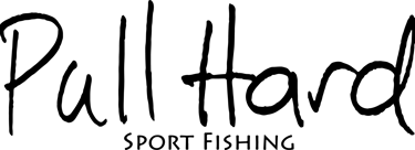 a logo for pull hard fishing