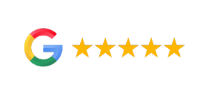 a google search engine logo with five stars