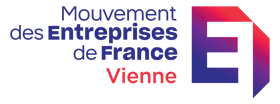 logo mouvement des entreprises de France Vienne, isolation, rénovation