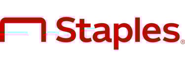 Staples logo.