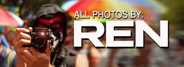 Photographer in pup mask. Photo credits: All photos by Ren