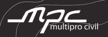 a black and white logo with the words mpc multiplier civil