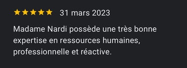 Avis 5 étoiles sur mélanie nardi