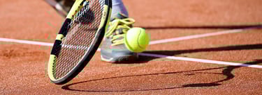 Raquette avec une balle