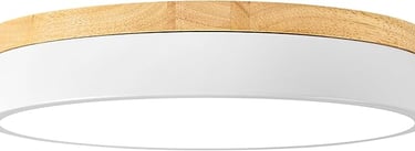 Minimalist White Ceiling Light Fixture for Kitchen Illumination
