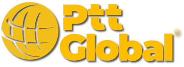 Logotipo de PttGolabal, marca especializada en soluciones PoC