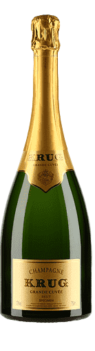 a bottle of champagne, with a gold medal on the label