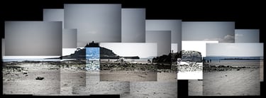 A joiner composition of St Michael's Mt in Cornwall