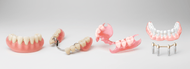 diferentes tipos de prótesis dentales y soluciones de rehabilitación oral
