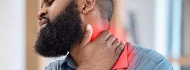 Person showing muscle pain caused by hidden trigger point in glutes.