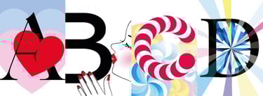 Spanish and Catalonian alphabet by Tomo Iida