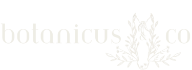 Botanicus and Co Heading with Plant Horse Logo
