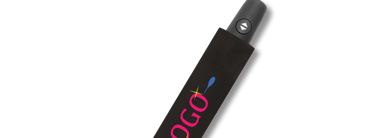 Bespoke Umbrella with "Logo" text on it as example