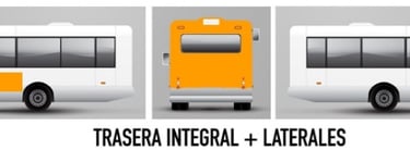 Publicidad Autobuses Madrid Trasera Integral más laterales