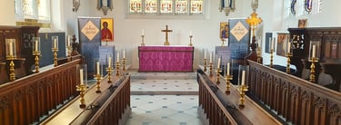 In Hoc Signo in the chapel of Magdalene College, Cambridge